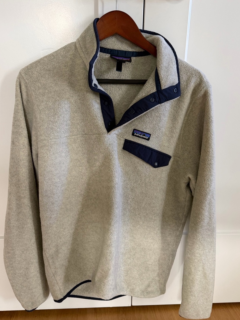 Patagonia Men's Grey Synchilla Snap-T Fleece Pullover - M